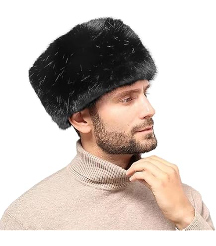 Amazon.com: Unisex Russian Ushanka Cossack Trapper Hat Faux Rabbit